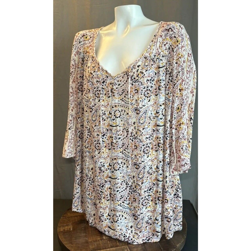 Billabong Beach Dress Print Womens Size Medium Cover Up Boho - Picture 2 of 16
